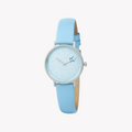 Pierre Cardin Women's Blue Leather Watch, Silver Case | Cbv.1521-0