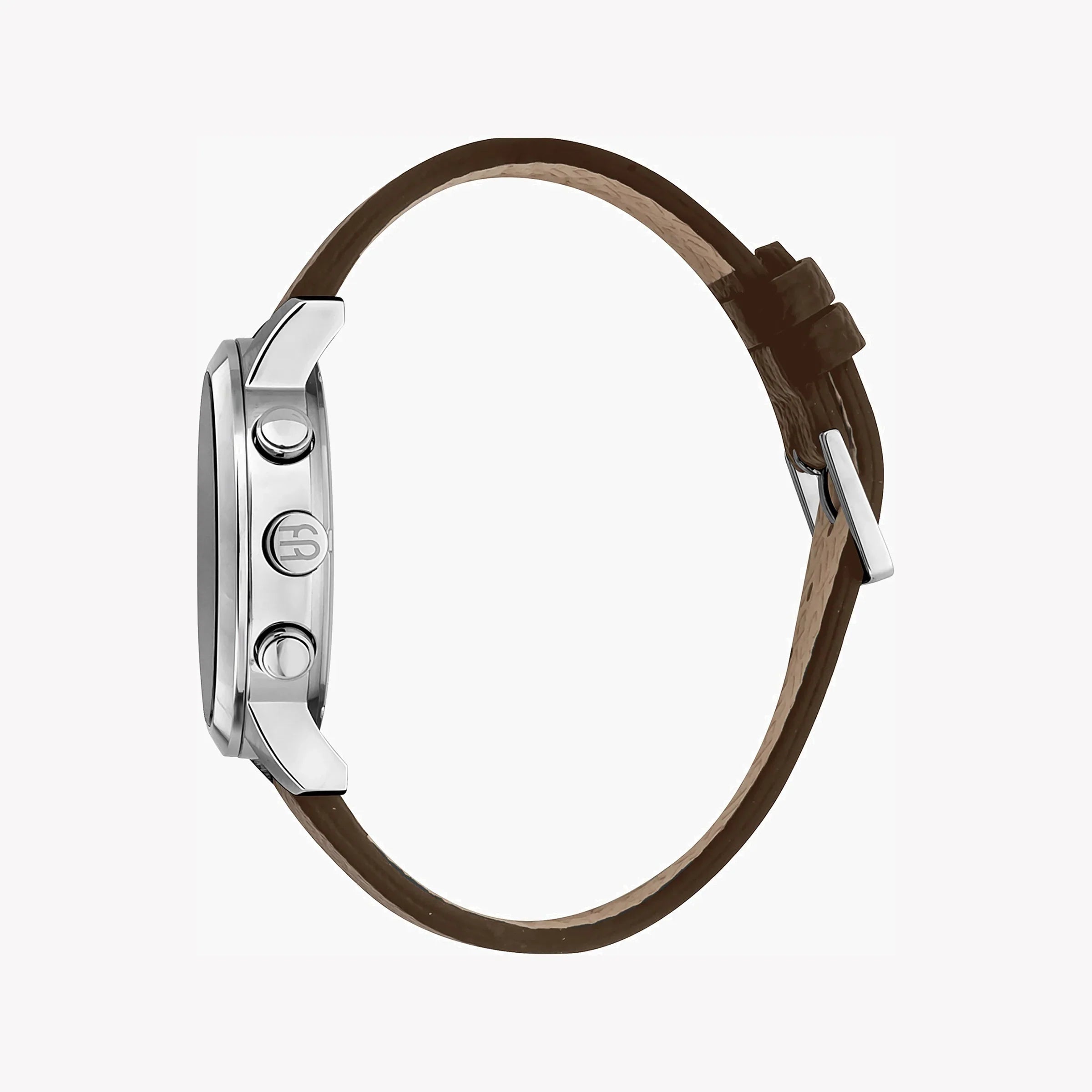 Esprit Men's Brown Leather Watch, Black Dial | Es1g081m0015-1