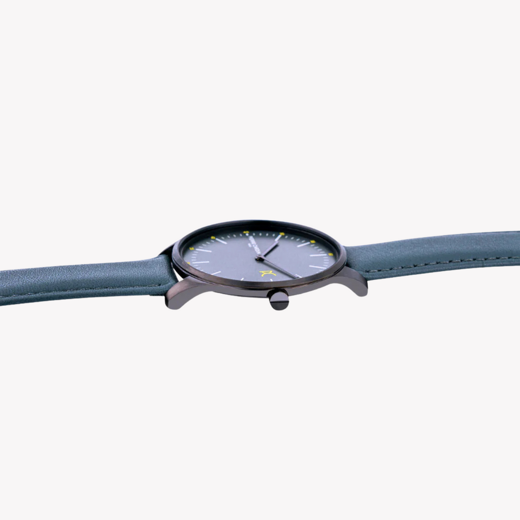 Pierre Cardin Men's Gray Leather & Stainless Steel Watch | Cba.4007-1