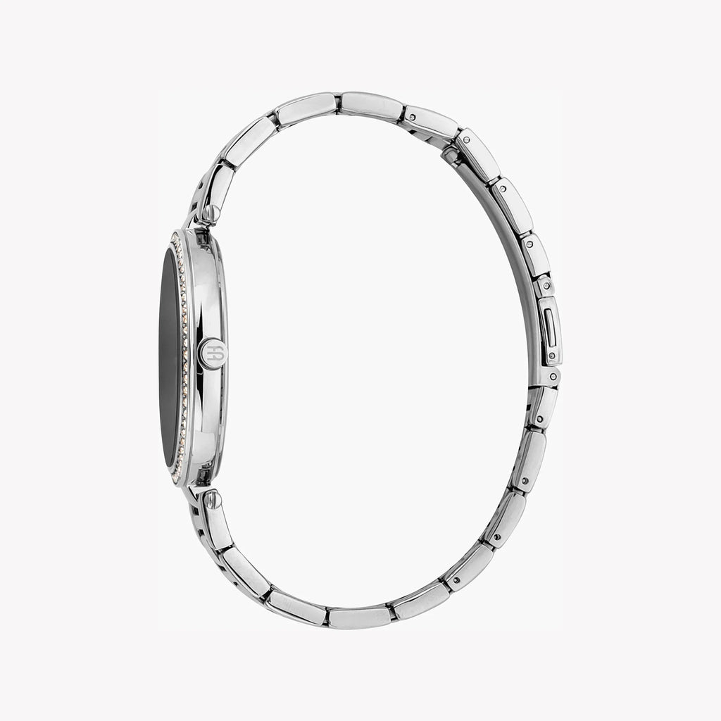 Esprit Women's Silver Stainless Steel Watch, Black Dial | Es1l100m0025-1