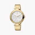 Esprit Women's Gold Stainless Steel Watch, Silver Dial | ES1L286M0065-0