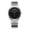 NAKZEN Commerce Diamond Men Watch Famous Luxury Brand Sapphire Watches Men's Stainless Steel Simple Black Gold Watch Male Clock 4036-6