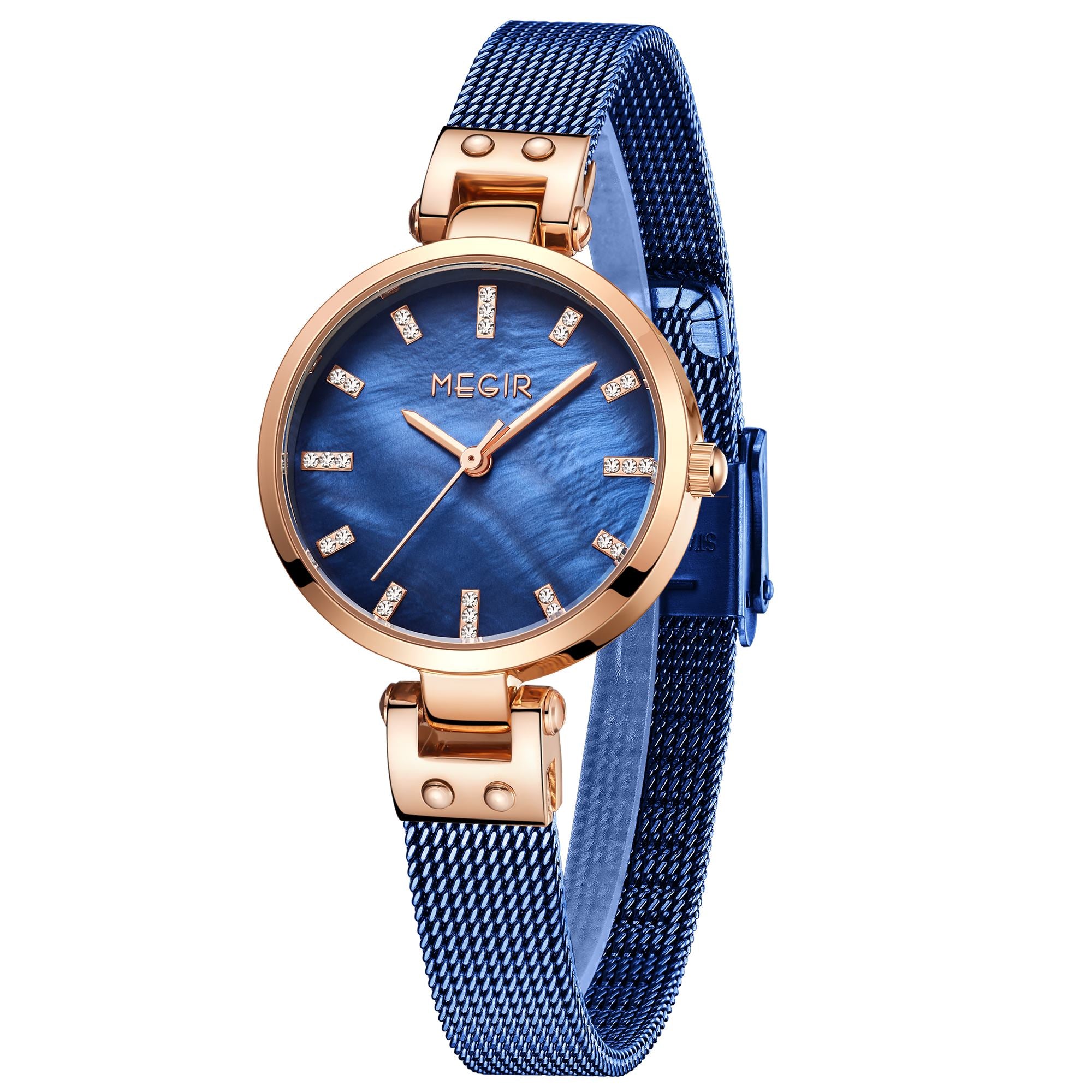 MEGIR Watches for Women Top Brand Fashion Ladies Wristwatch Waterproof Female Quartz Luxury Watch Montre Femme 7025-11
