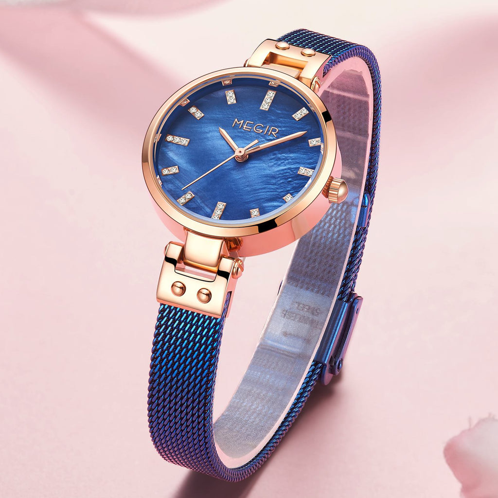 MEGIR Watches for Women Top Brand Fashion Ladies Wristwatch Waterproof Female Quartz Luxury Watch Montre Femme 7025-16