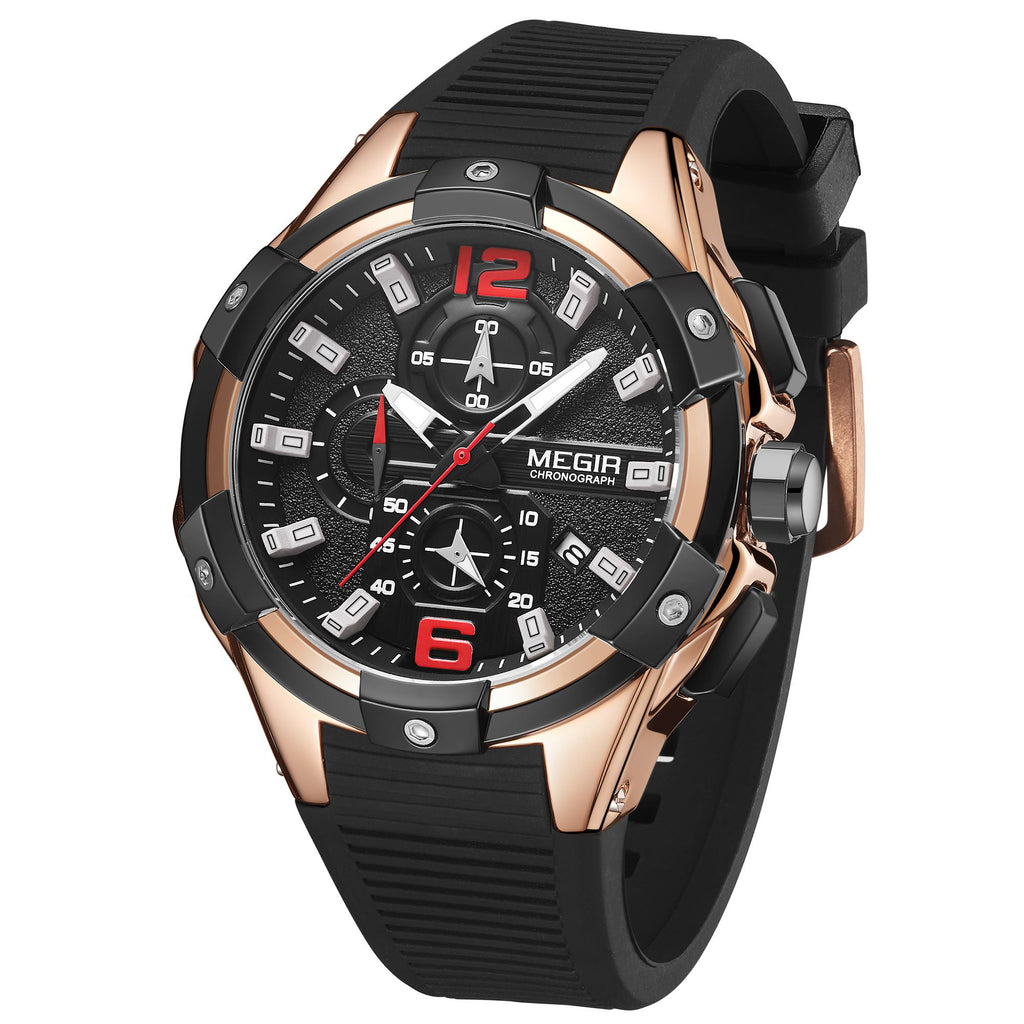 MEGIR Men's Chronograph Original Top Luxury Sports Military Watches for Men Date Luminous Wristwatches Clock Relogio Masculino 2161-11
