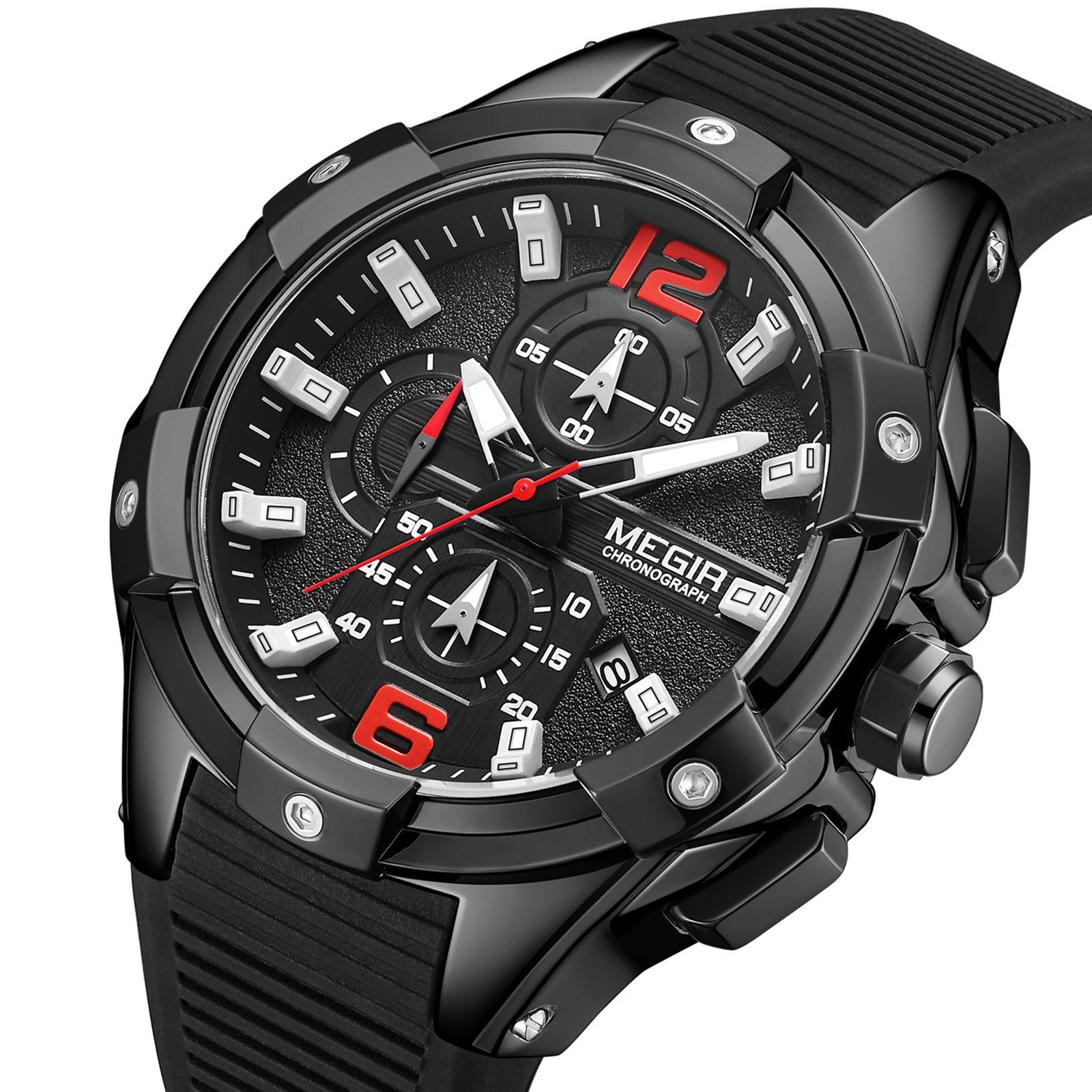 MEGIR Men's Chronograph Original Top Luxury Sports Military Watches for Men Date Luminous Wristwatches Clock Relogio Masculino 2161-9