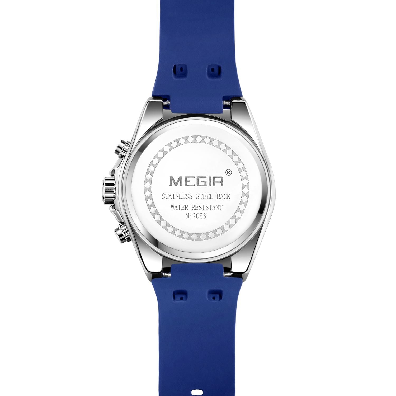 MEGIR Fashion Men Watches Silicone Strap Sport Military Watch Chronograph Waterproof Male Wristwatch Clock Montre Homme 2083-12