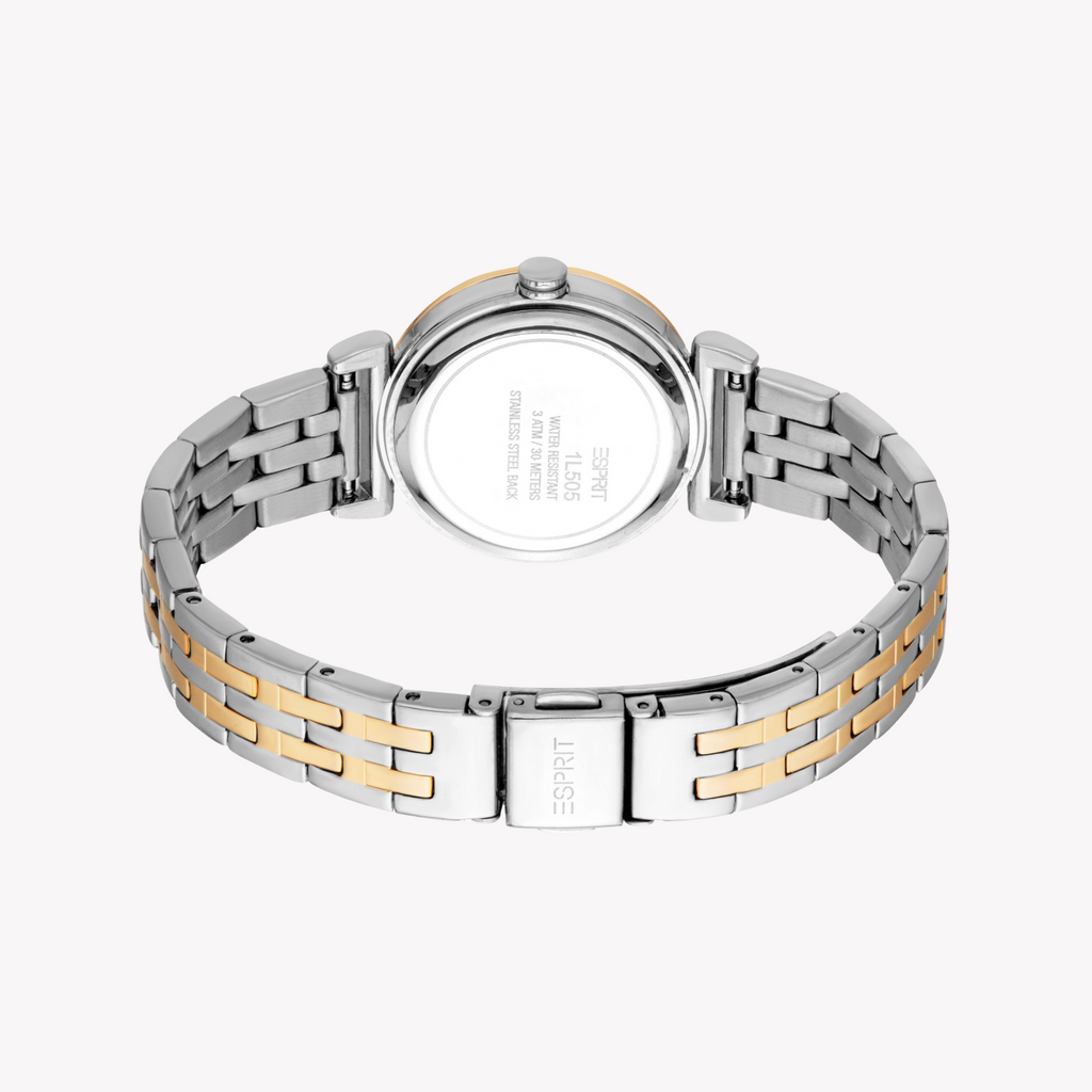 Esprit Women's Silver & Gold Watch | Es1l505m0075-3