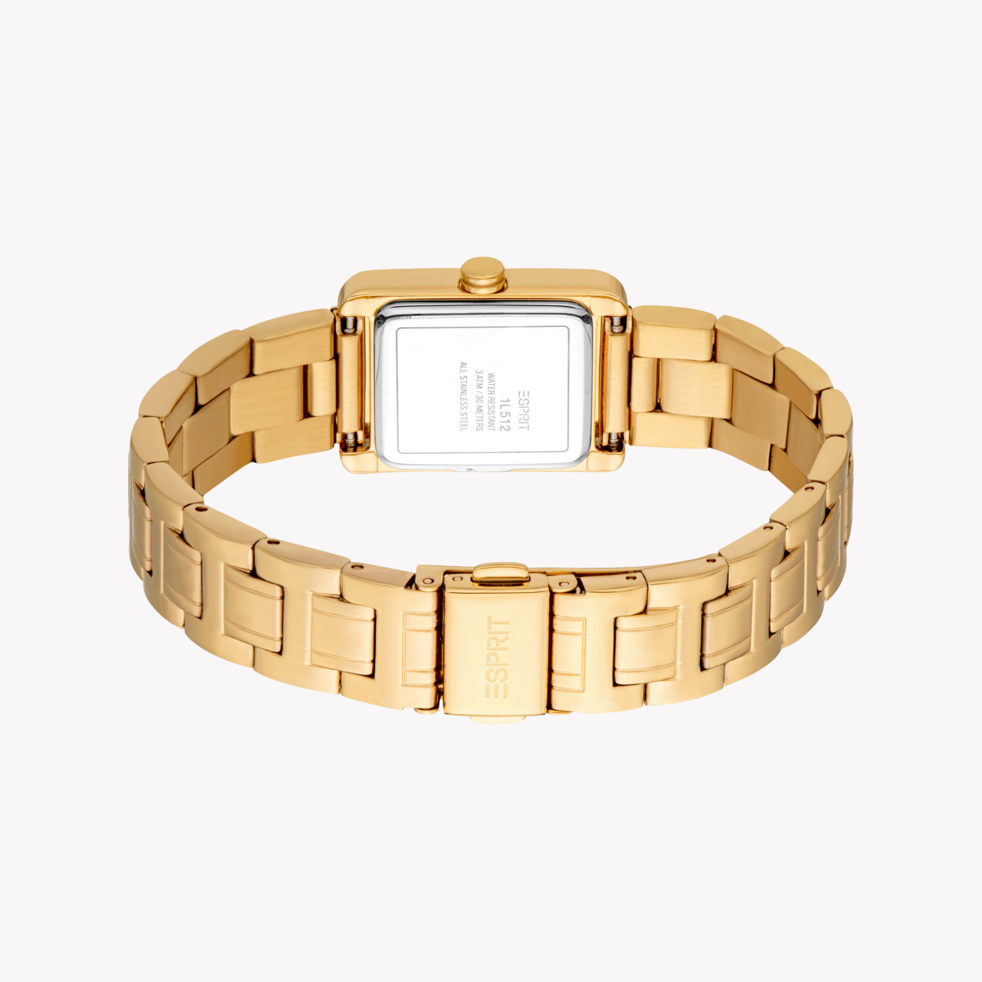 Esprit Women's Gold Stainless Steel, Dark Green | Es1l512m0055-3