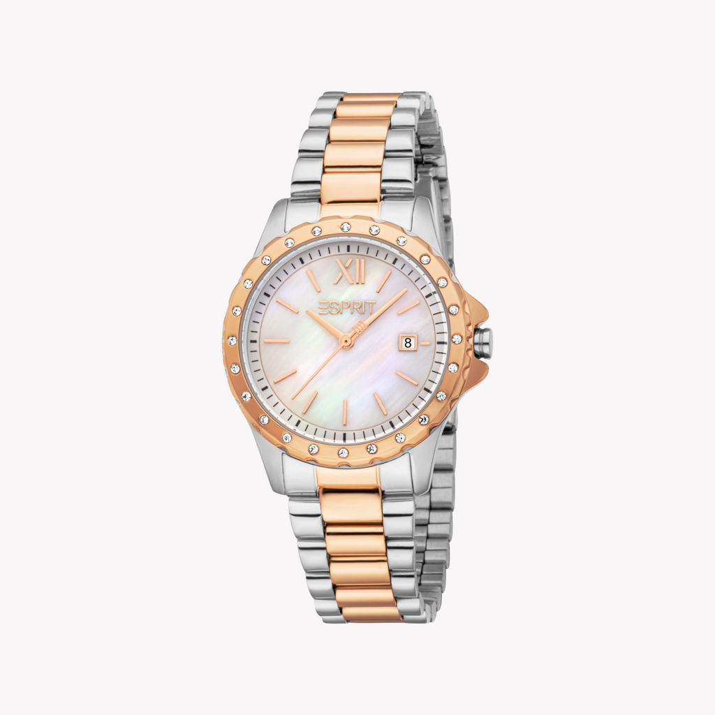 Esprit Women's Silver/Rose Gold Watch | Es1l522m0085-0