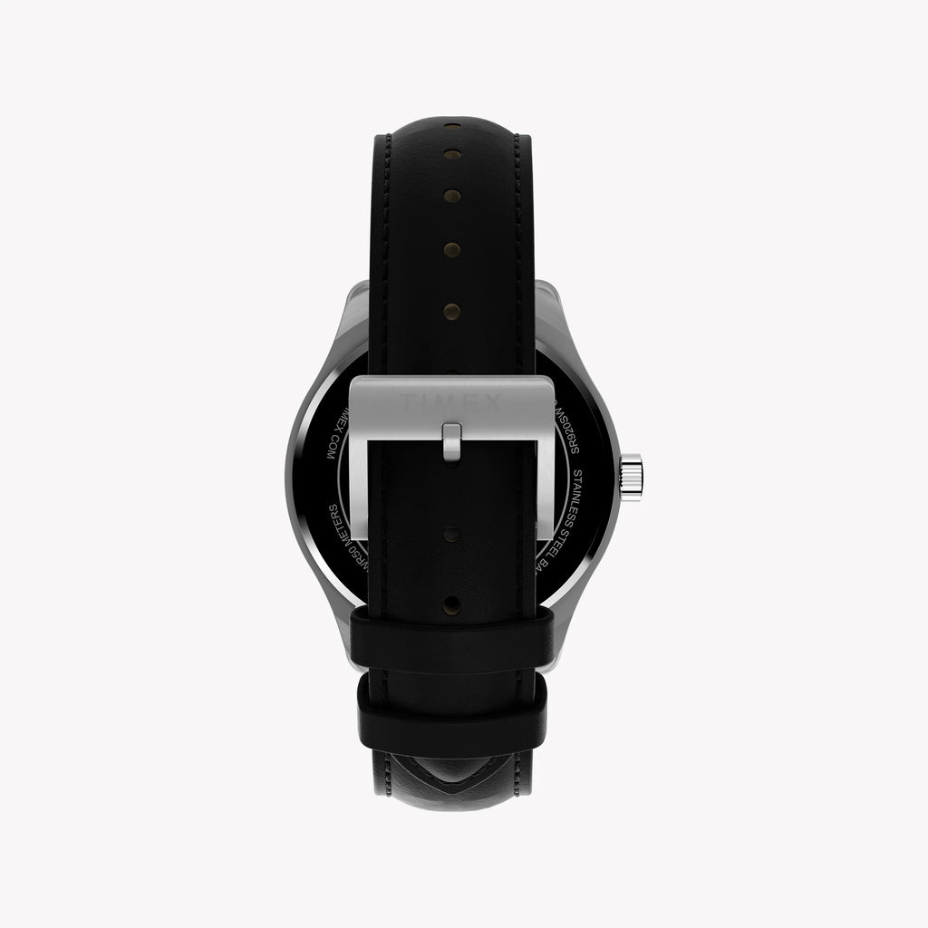 Mens Main Street Silver-Tone Case & Black Strap Watch TW2Y16000 | Stylish Men’s Timepiece-2