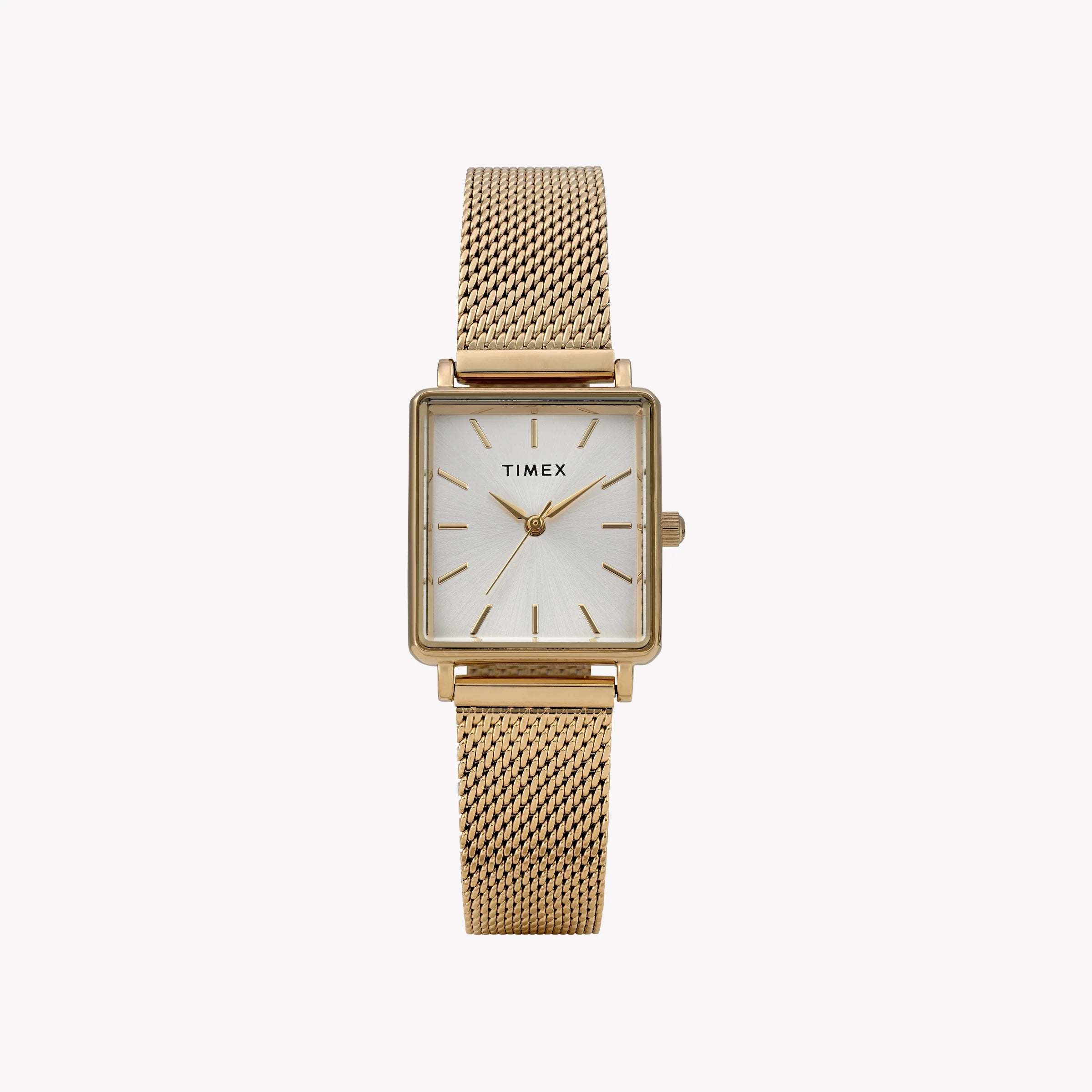 Transcend Gold-Tone Rectangle Case & Bracelet with Silver Dial | TW2Y26100-0