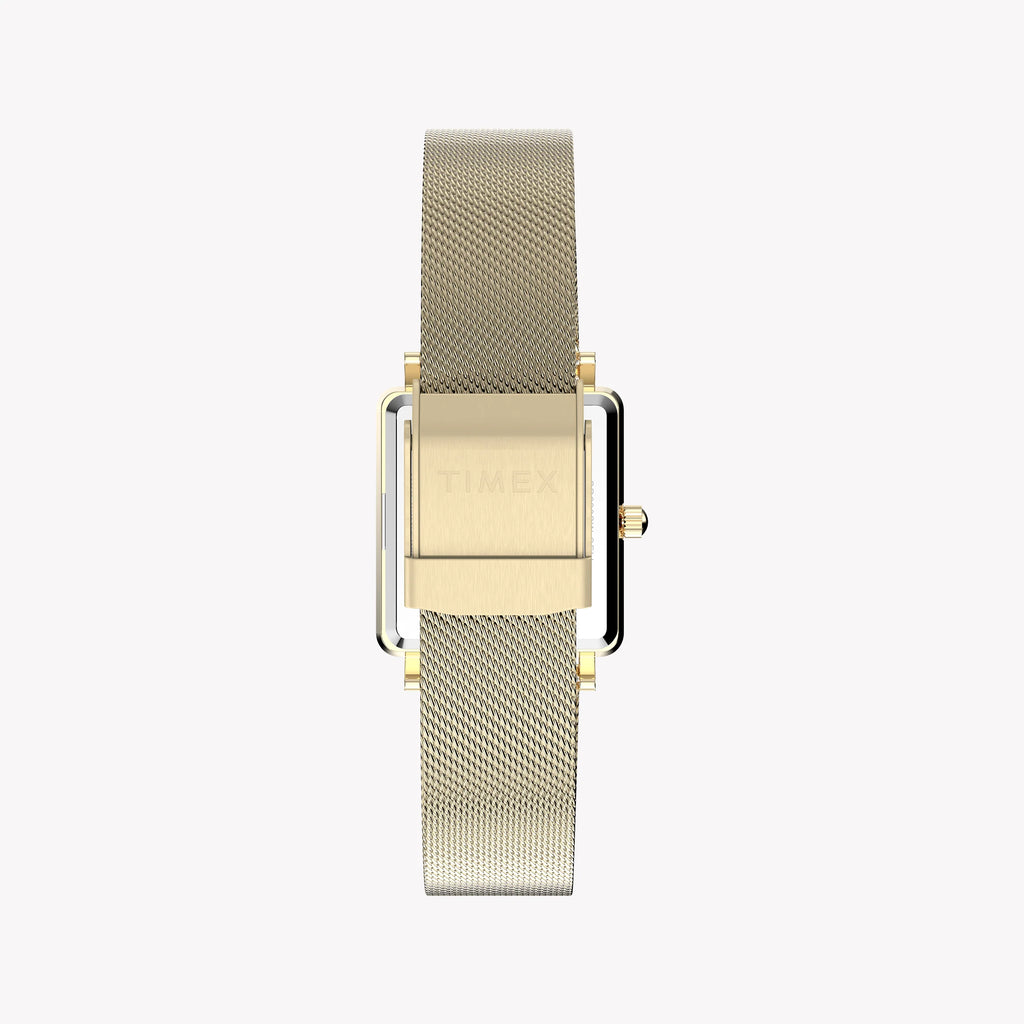 Transcend Gold-Tone Rectangle Case & Bracelet with Silver Dial | TW2Y26100-2