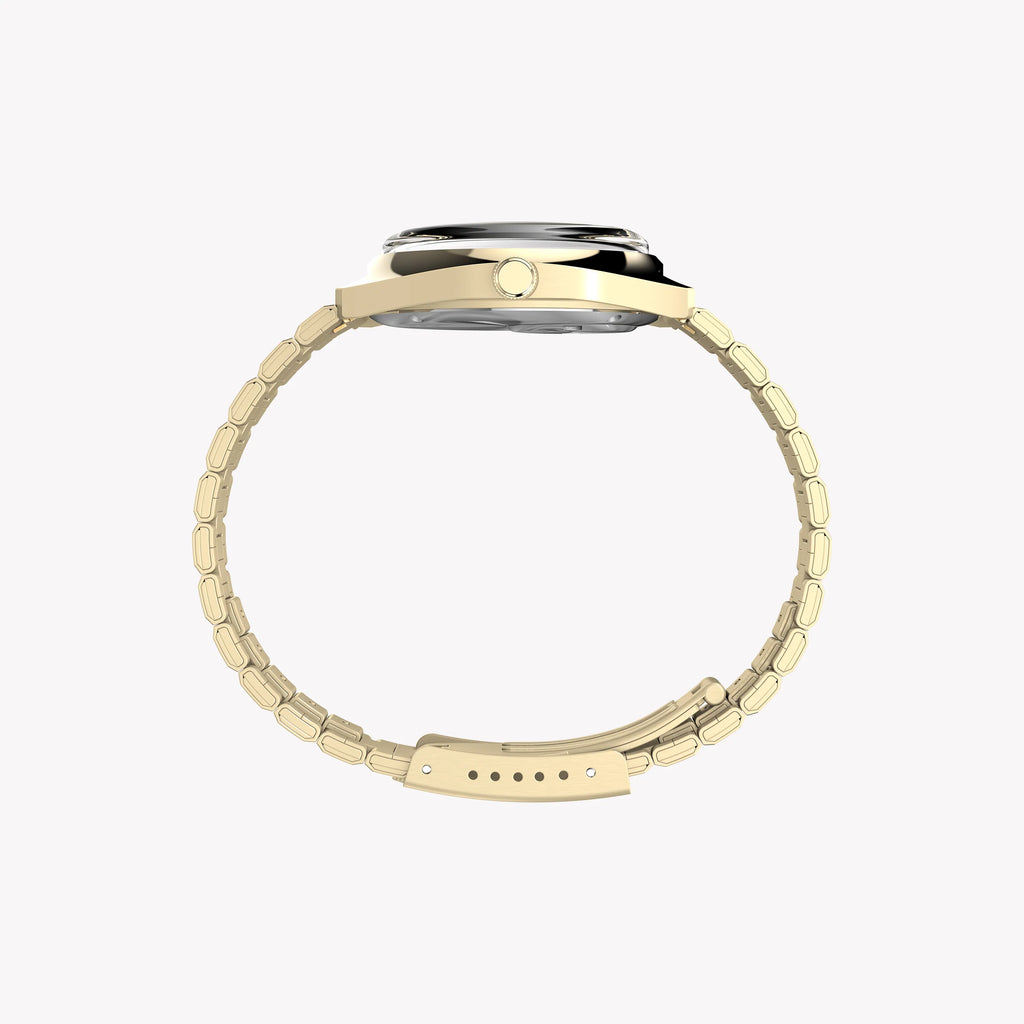 Q Timex Enigma 37mm Bracelet Watch TW2Y34400 | Stylish Silver & Blue Design-1