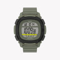 Timex Men's Green Silicone Watch, Digital Dial | Tw5m36000-0