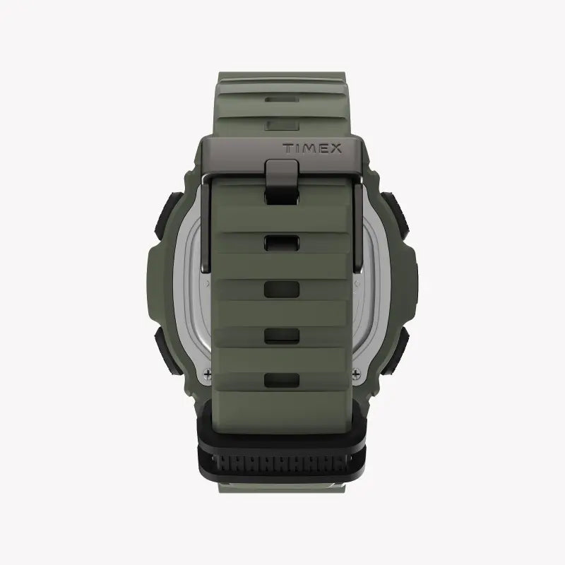 Timex Men's Green Silicone Watch, Digital Dial | Tw5m36000-2