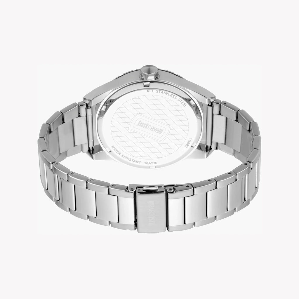 Just Cavalli Men's Silver Watch, Black Dial | Jc1g082m0545-2